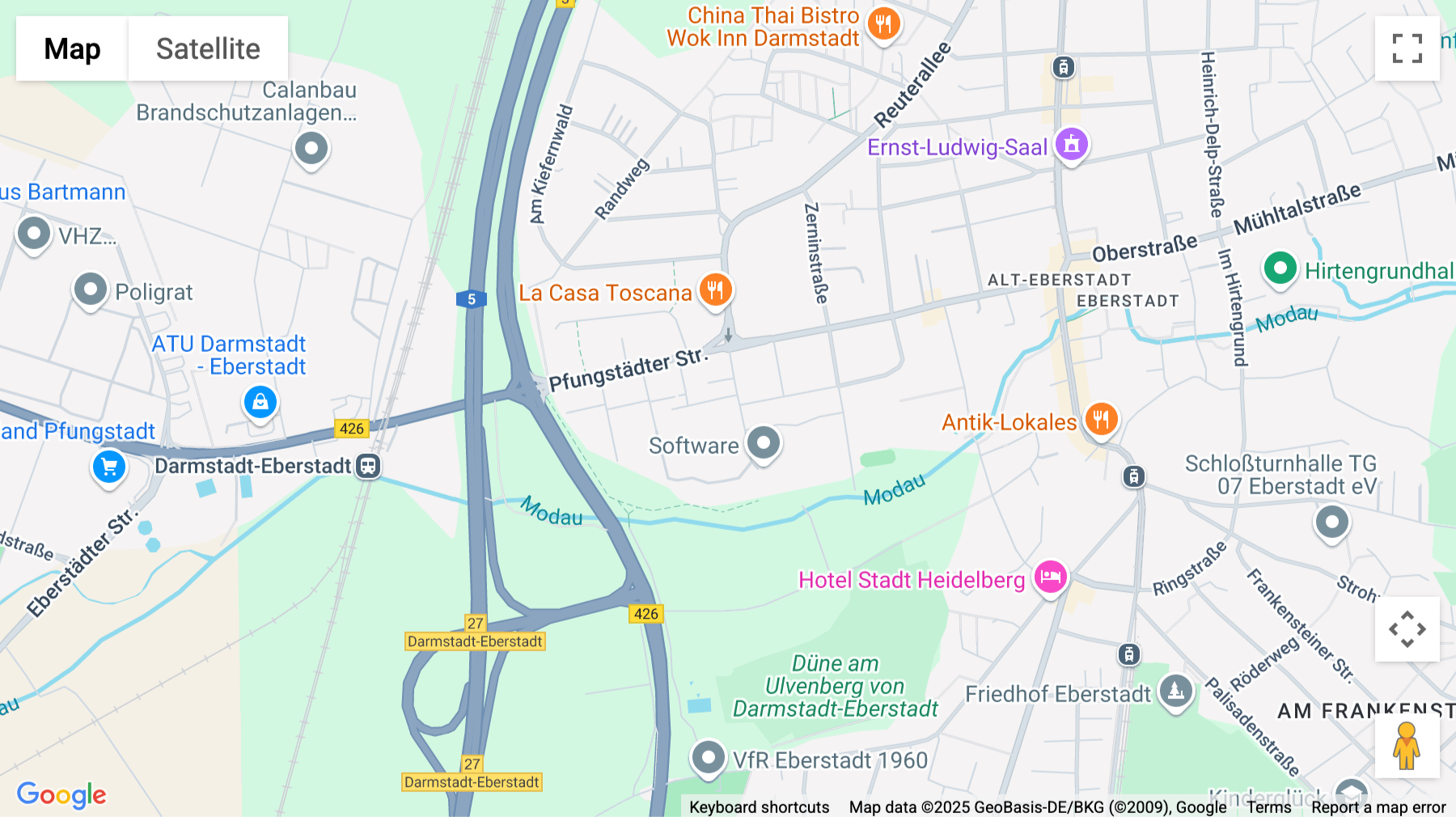 Click for interative map of Uhlandstraße 9, Darmstadt