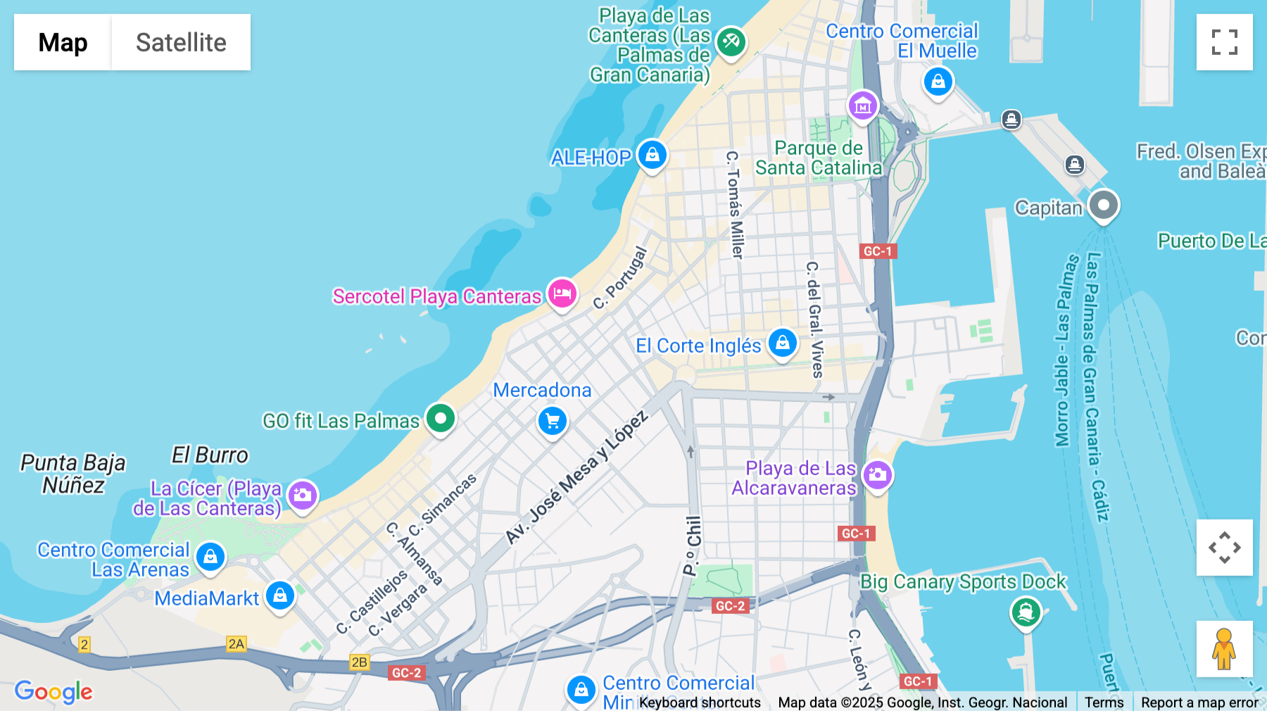Click for interative map of Calle Olof Palme, 28, Las Palmas de Gran Canaria