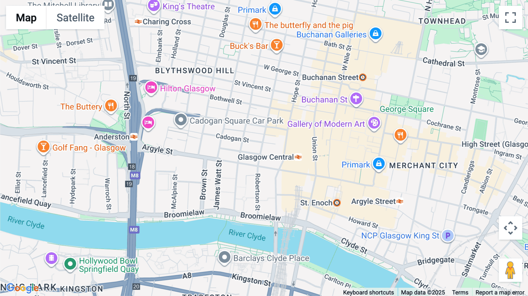Click for interative map of 50 Wellington Street, Glasgow