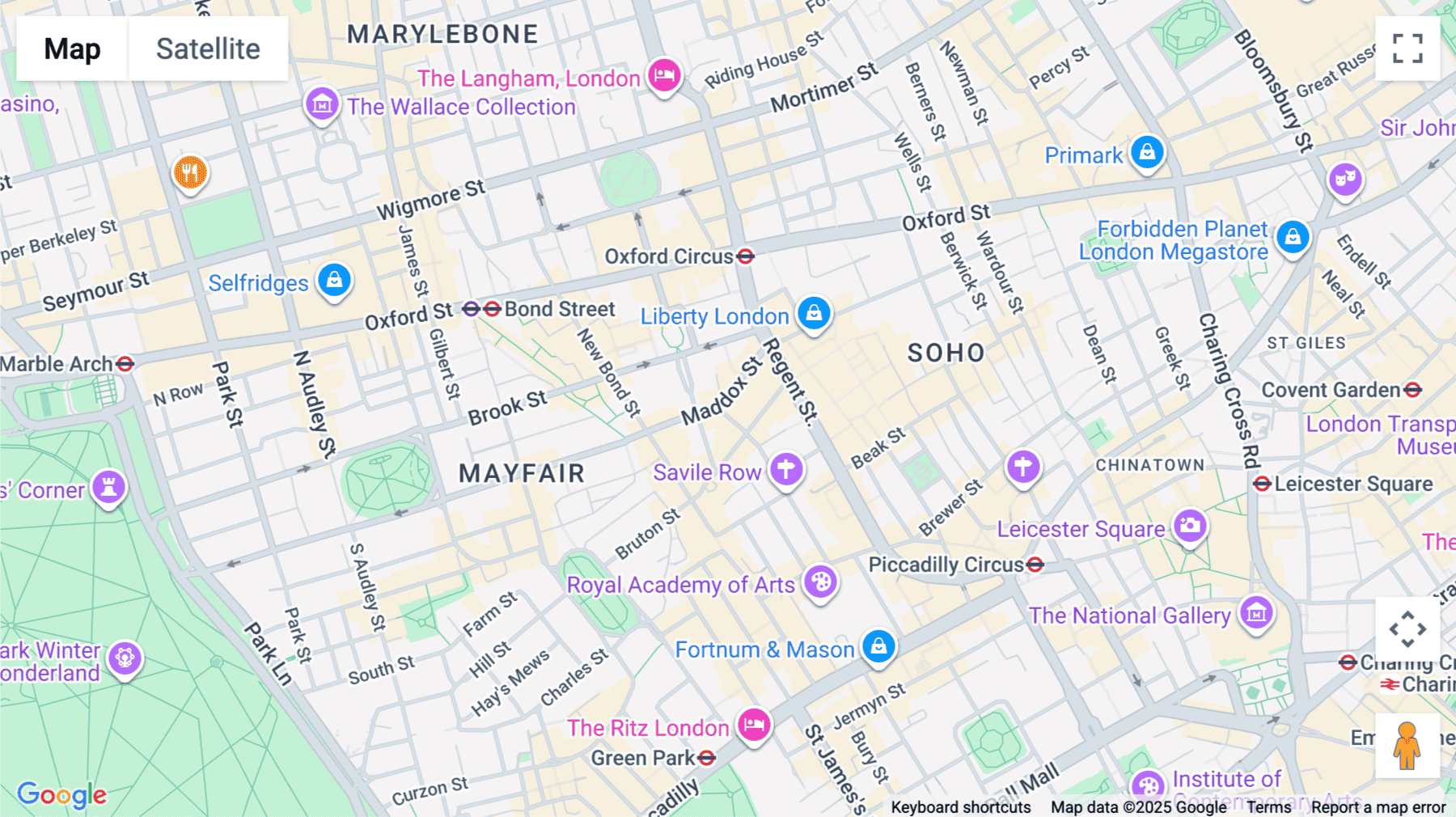 Click for interative map of 35-39 Maddox Street, Prince Frederick House, 4th Floor, London
