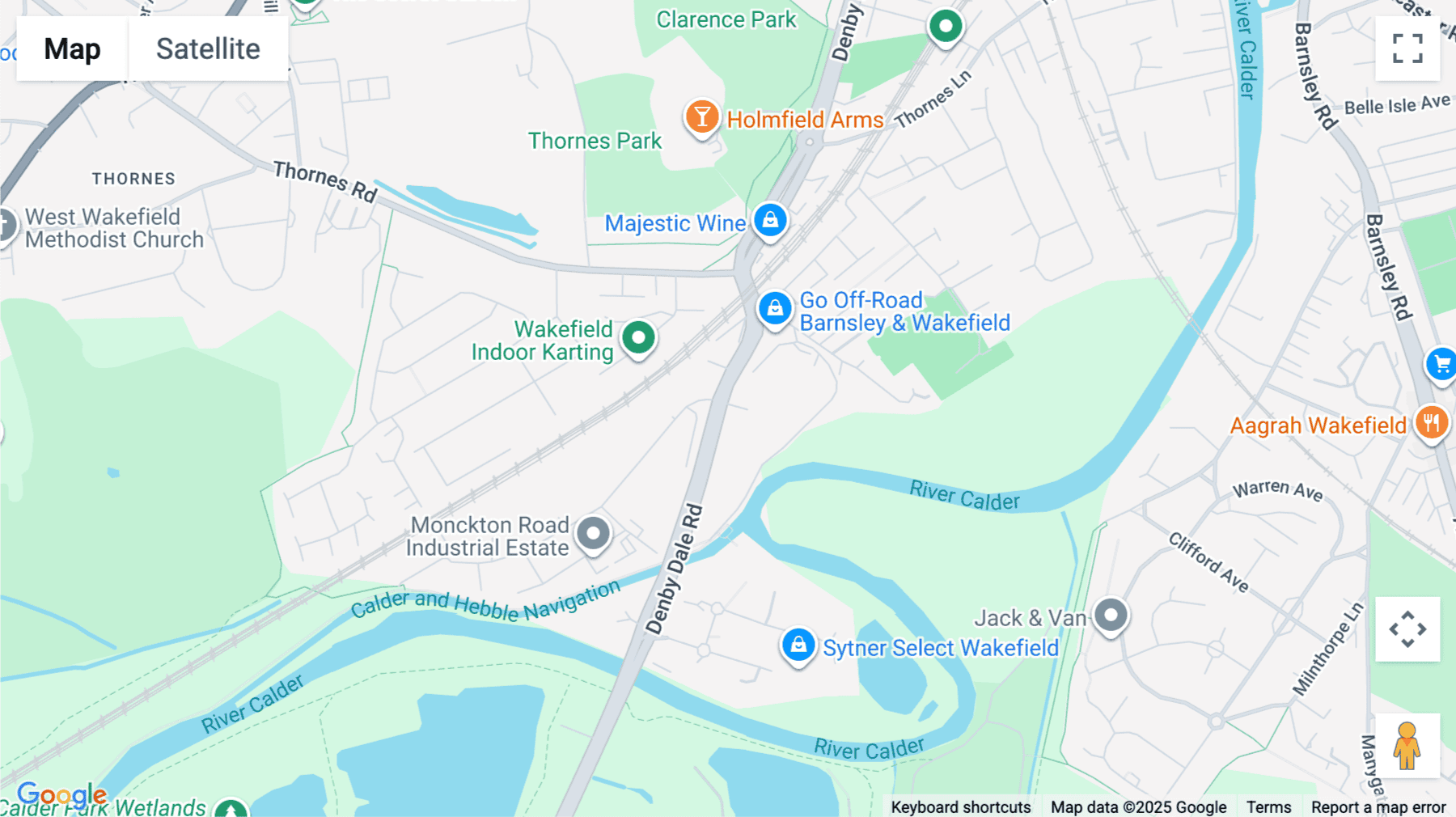 Click for interative map of 225 Denby Dale Road, Wakefield