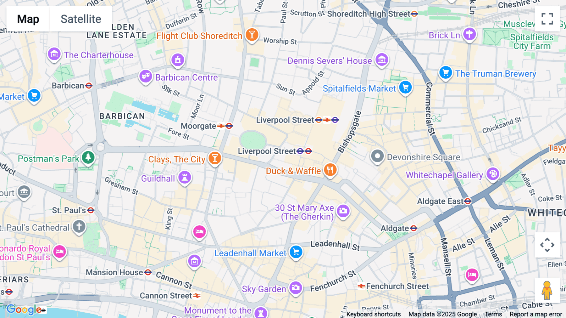 Click for interative map of 42 New Broad Street, 2nd Floor, London