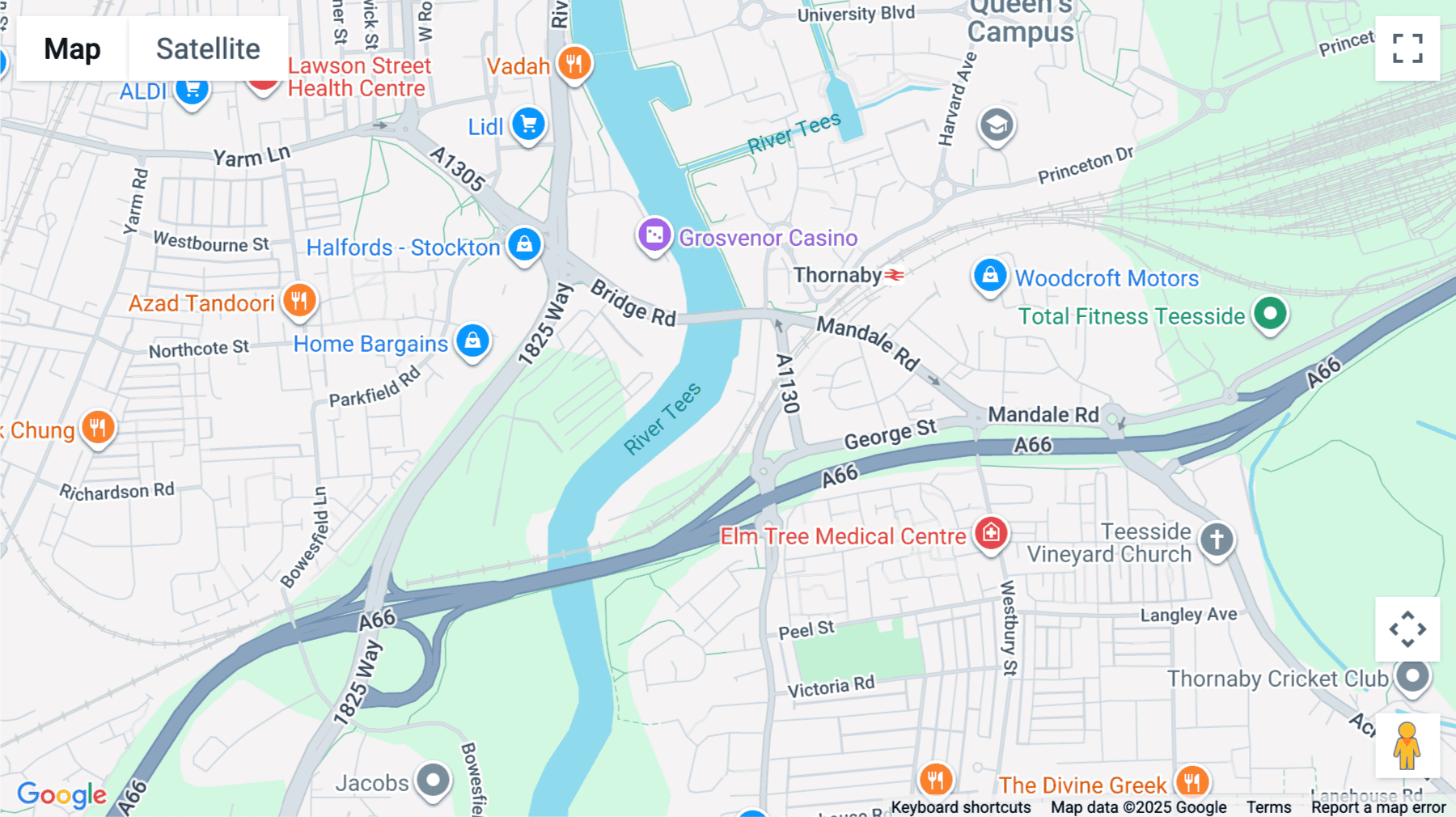 Click for interative map of Teesdale South Business Park, Thornaby