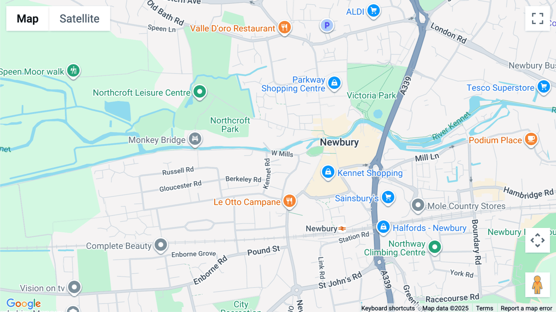 Click for interative map of 14, West Mills, Newbury
