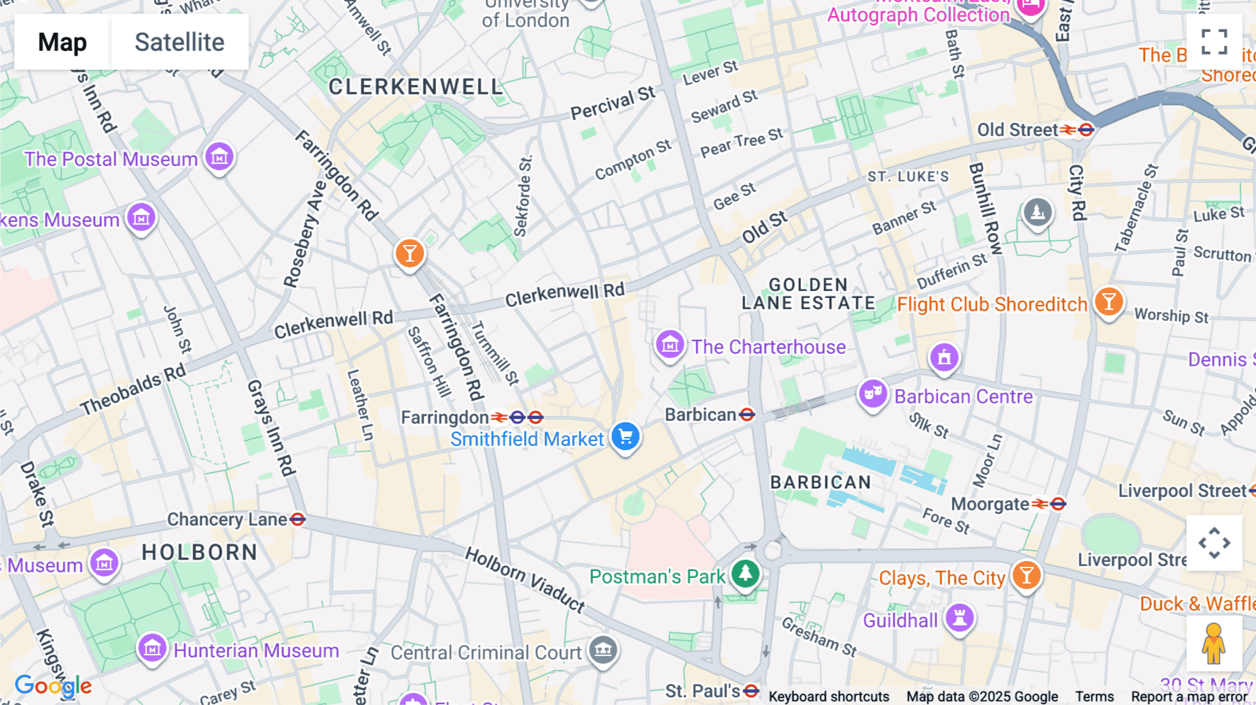 Click for interative map of 56-60 Saint Johns Street, London