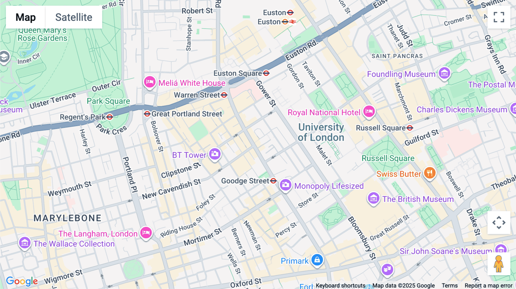 Click for interative map of 177 Tottenham Court Road, London