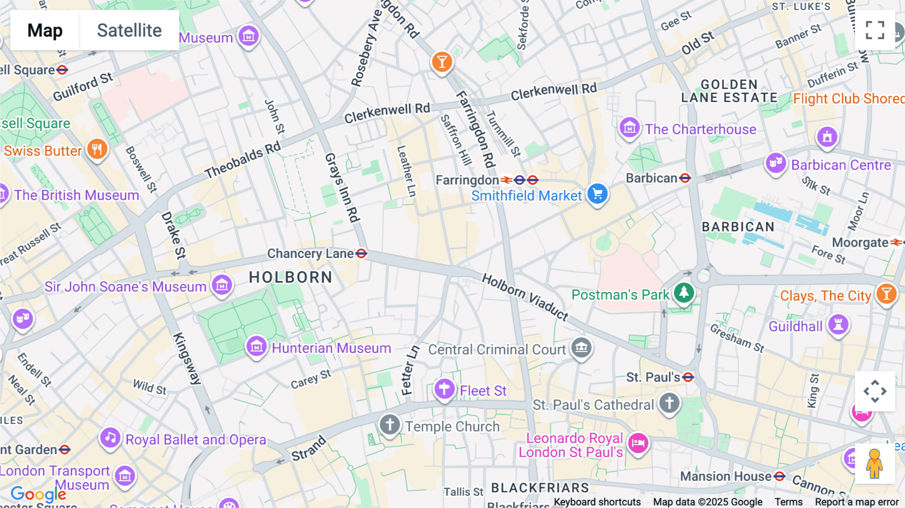 Click for interative map of 7, Hatton Garden, 6, London