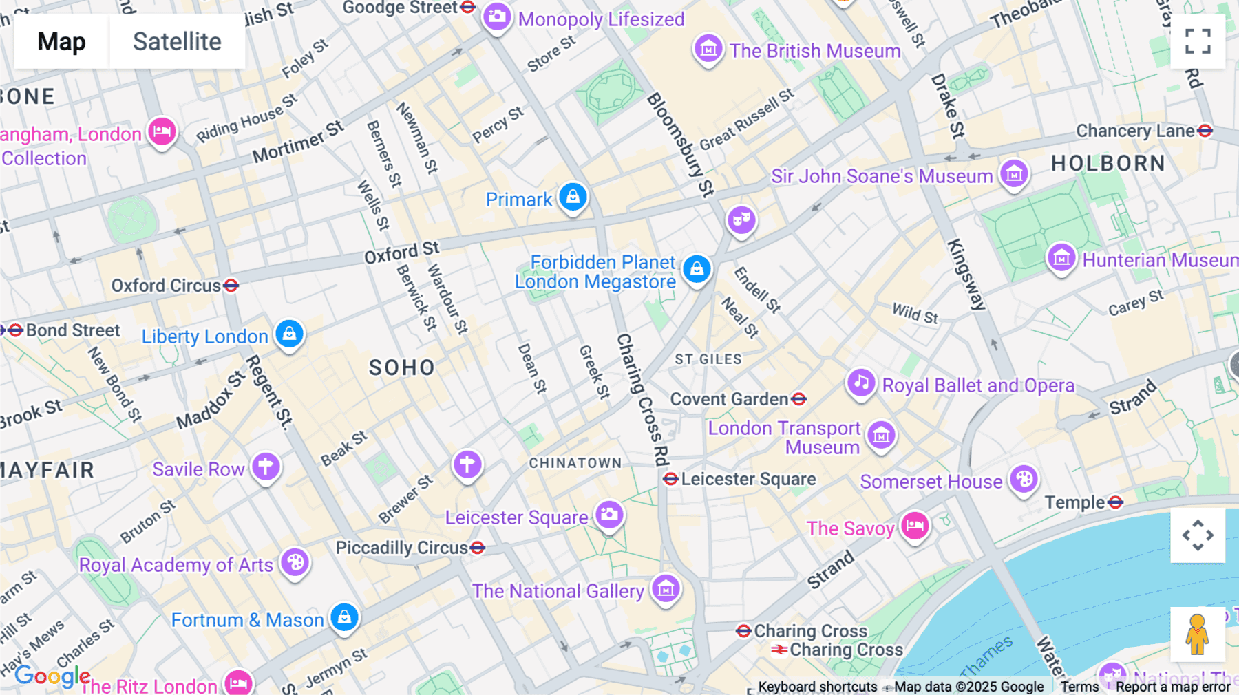 Click for interative map of 103, Charing Cross Road, London