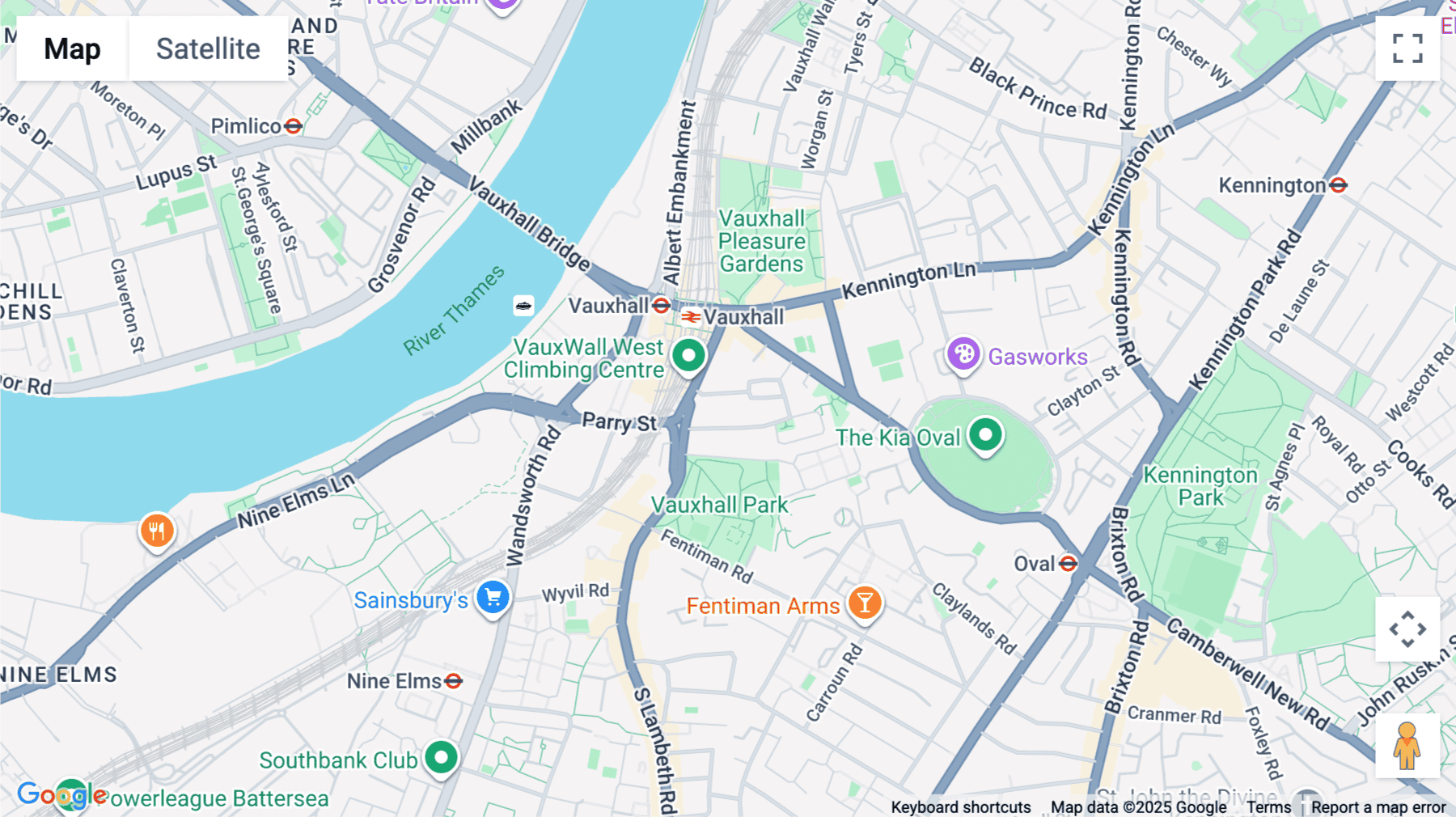 Click for interative map of 27-29, Vauxhall Grove, London