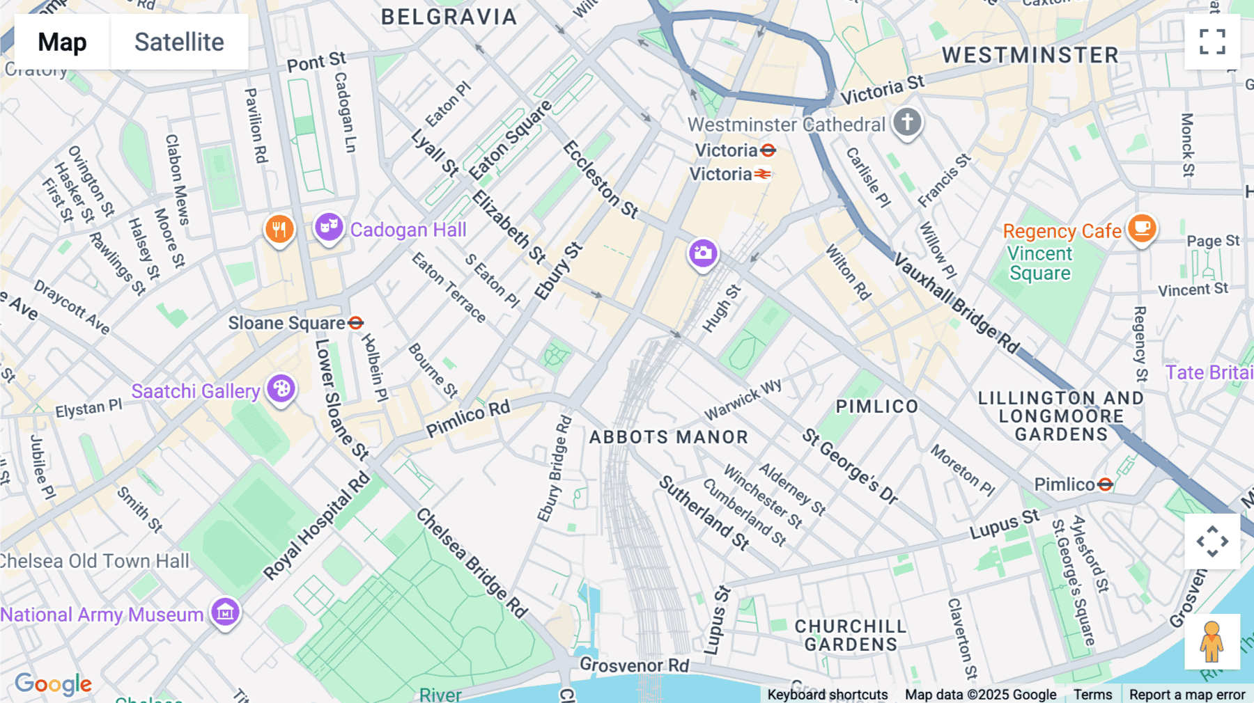 Click for interative map of 157-197, Buckingham Palace Road, London
