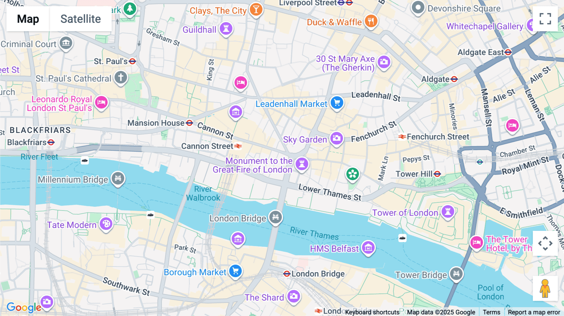 Click for interative map of 120, Cannon Street, City of London, London