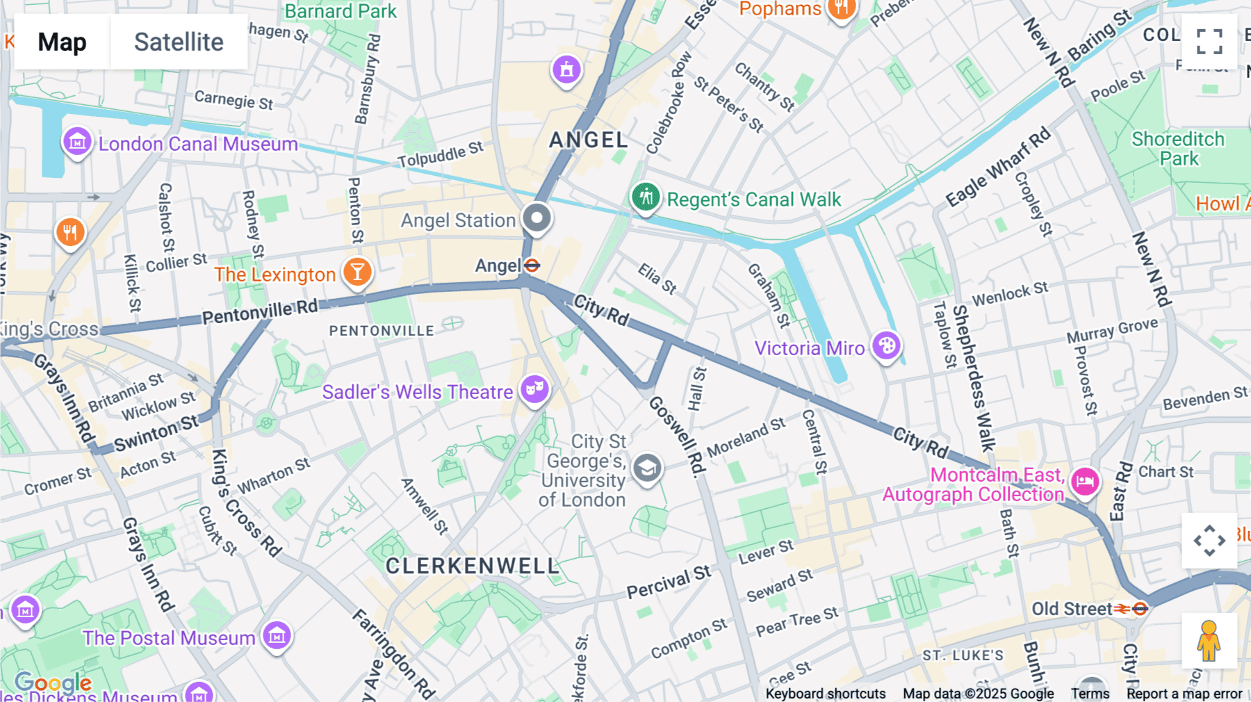 Click for interative map of 338-346, Goswell Road, London