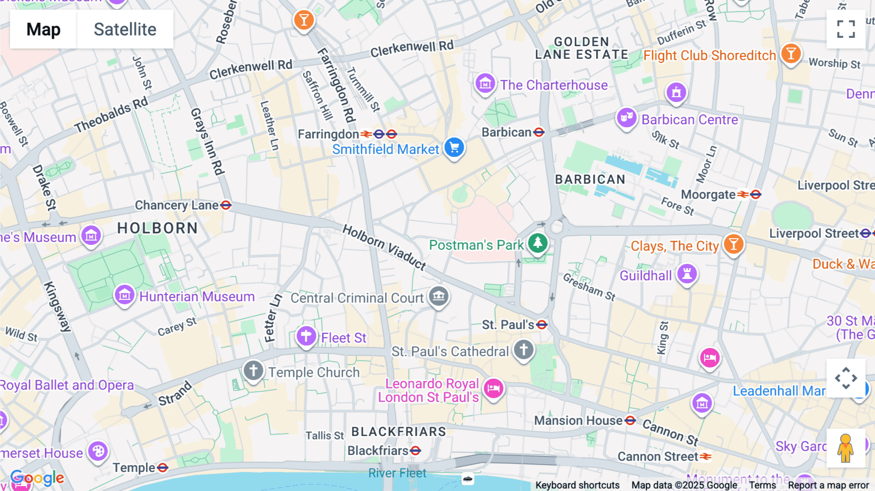 Click for interative map of 12, Cock Lane, City of London, London