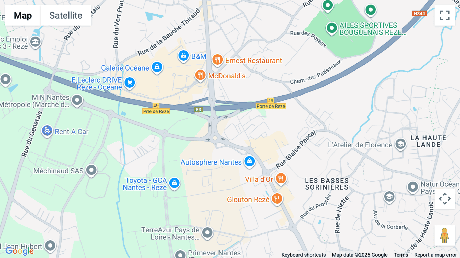 Click for interative map of 8 Rue James Joule, Zac de la Brosse, Rezé