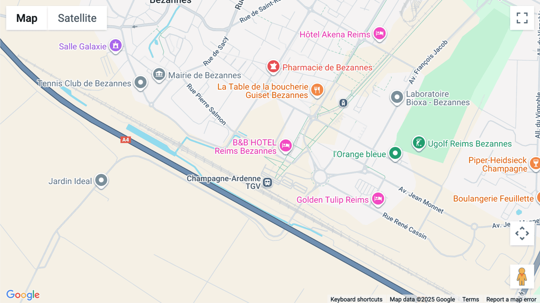 Click for interative map of Rue Frédéric Passy, Immeuble ZASH, Bezannes