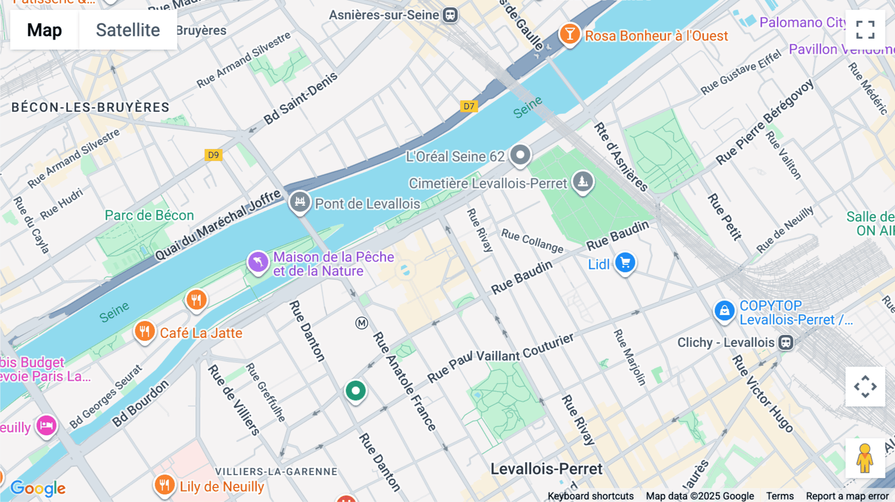 Click for interative map of 44 Place Georges Pompidou, Le Wilson, Levallois-Perret