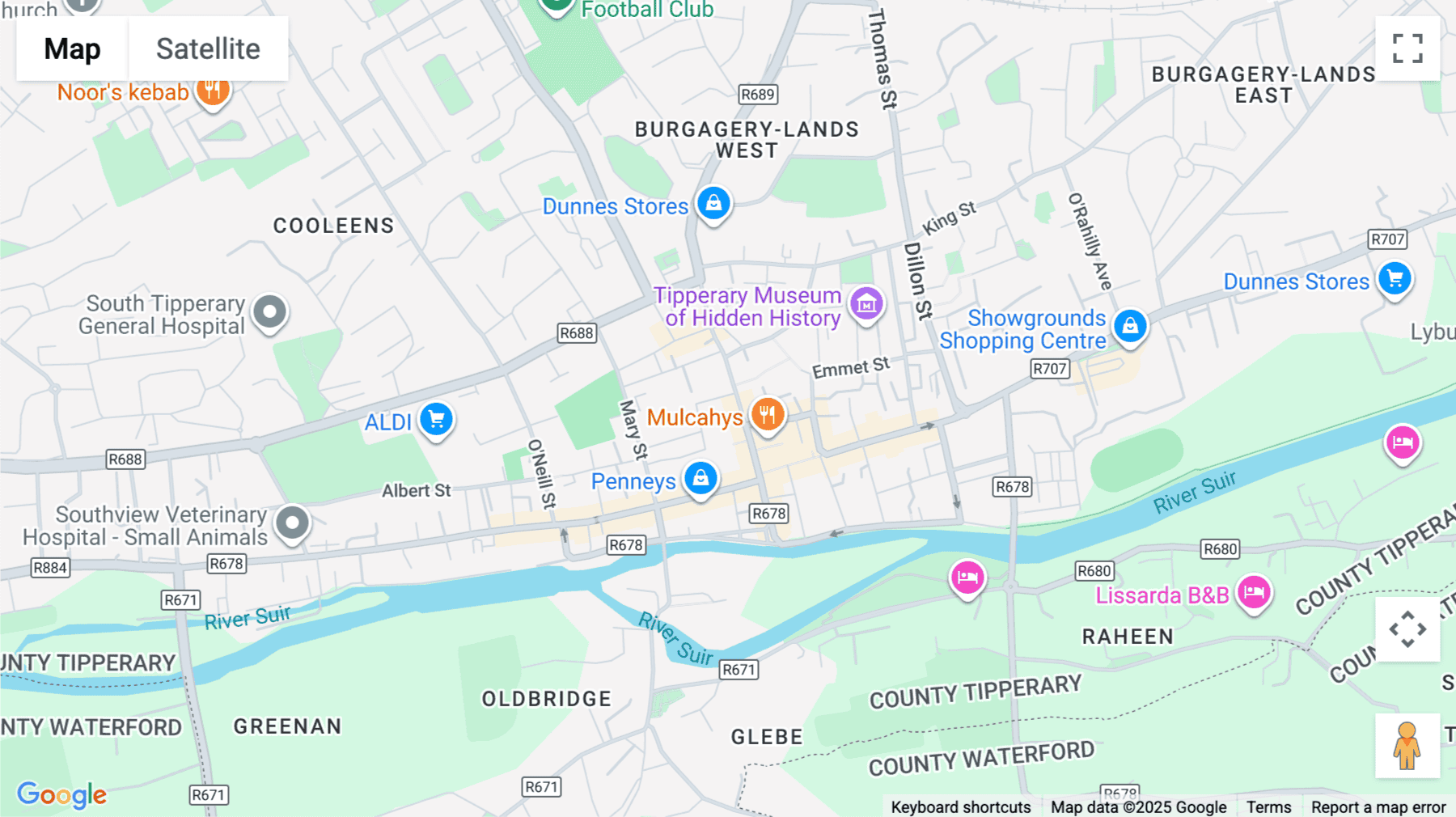 Click for interative map of The Ormonde Centre, Gladstone Street, Burgagery-Lands West, Clonmel