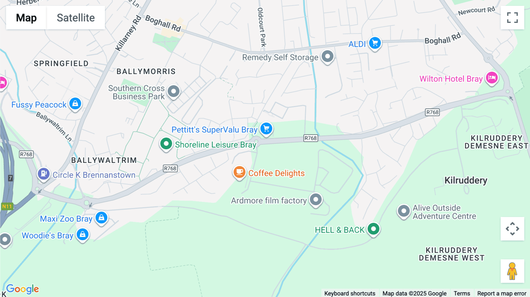 Click for interative map of Southern Cross Rd, Ground floor, 1st & 2nd floor, Bray