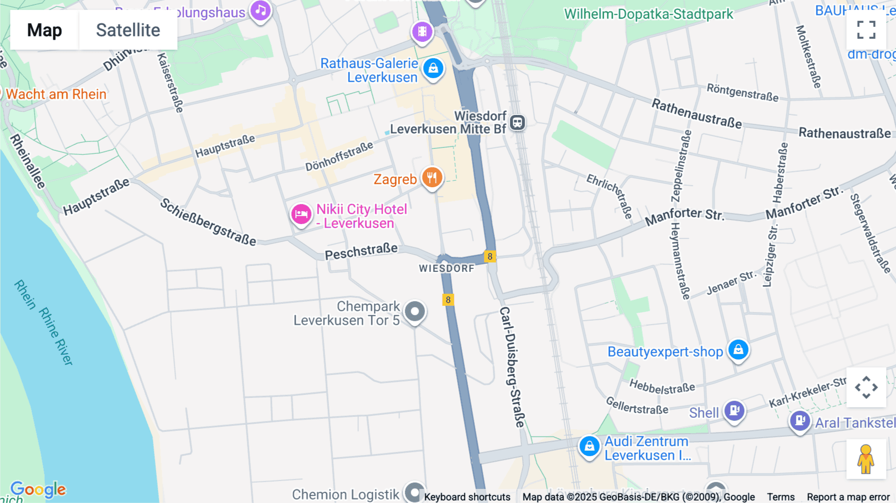 Click for interative map of Ludwig-Erhard-Platz 1, Leverkusen