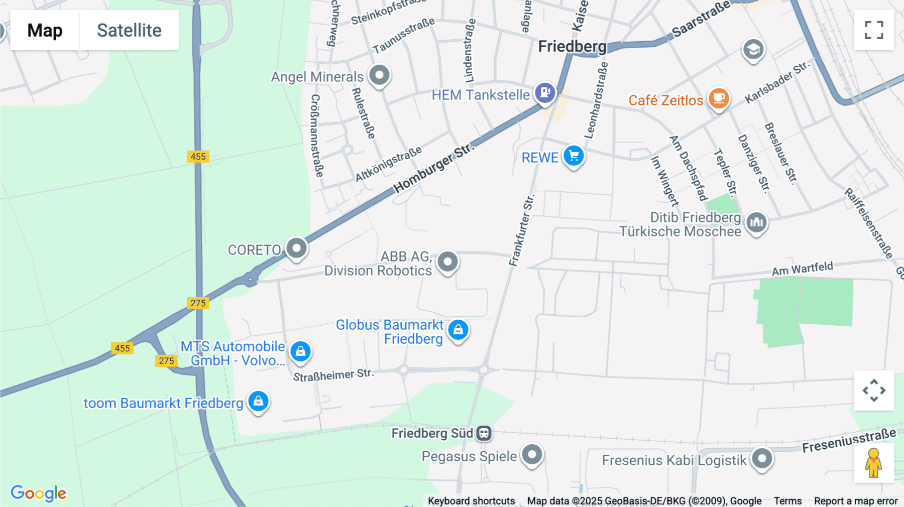 Click for interative map of Grünerweg 5, Friedberg