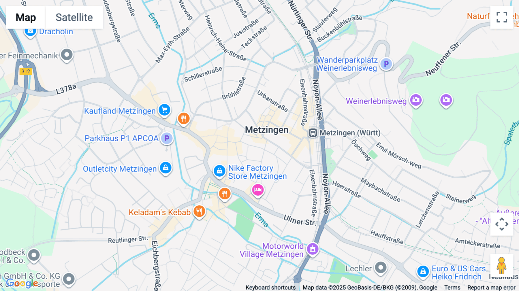 Click for interative map of Friedrich-Henning-Straße 17, Metzingen