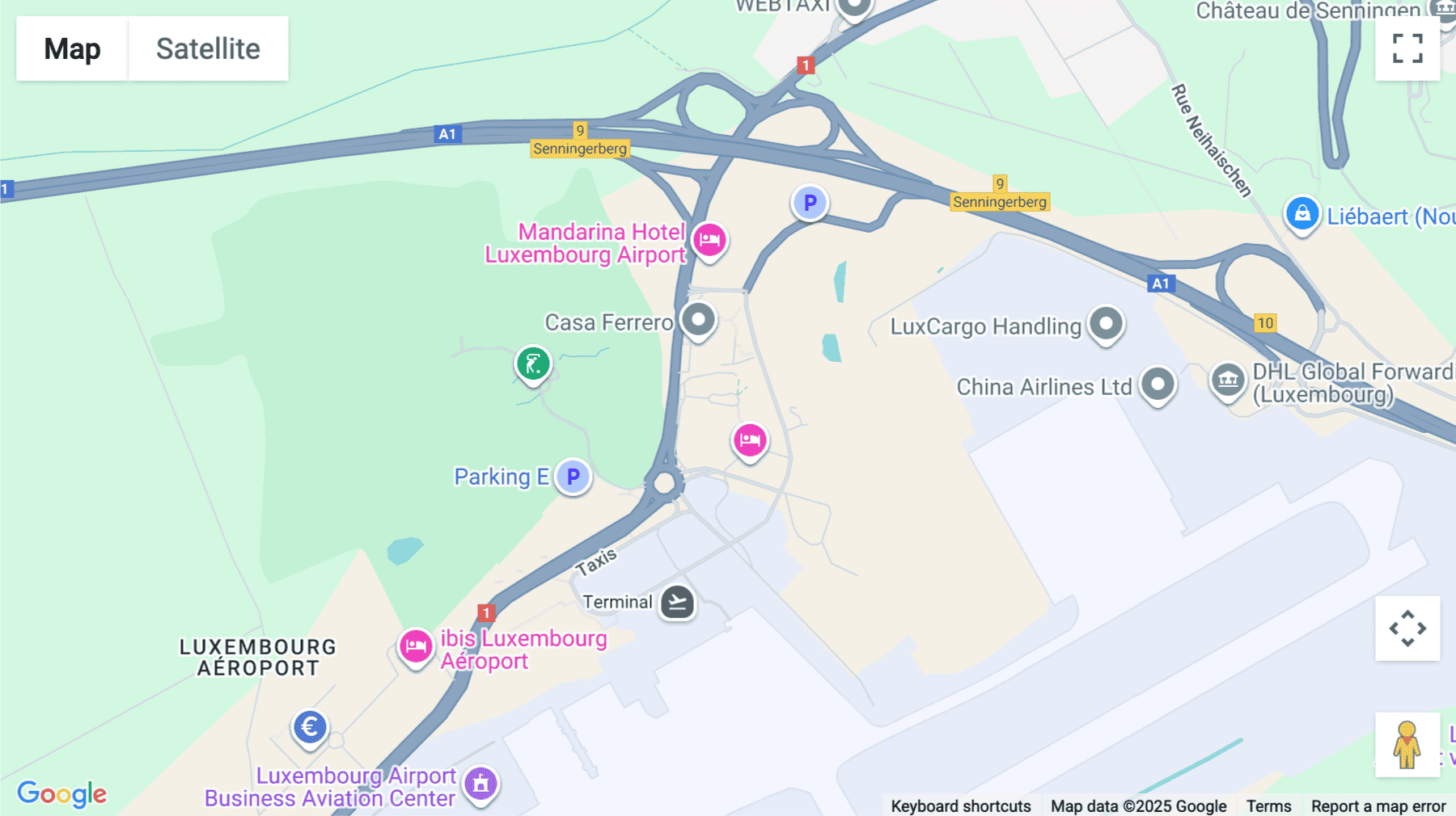 Click for interative map of Route de Trève 6D, Senningerberg (Lux)