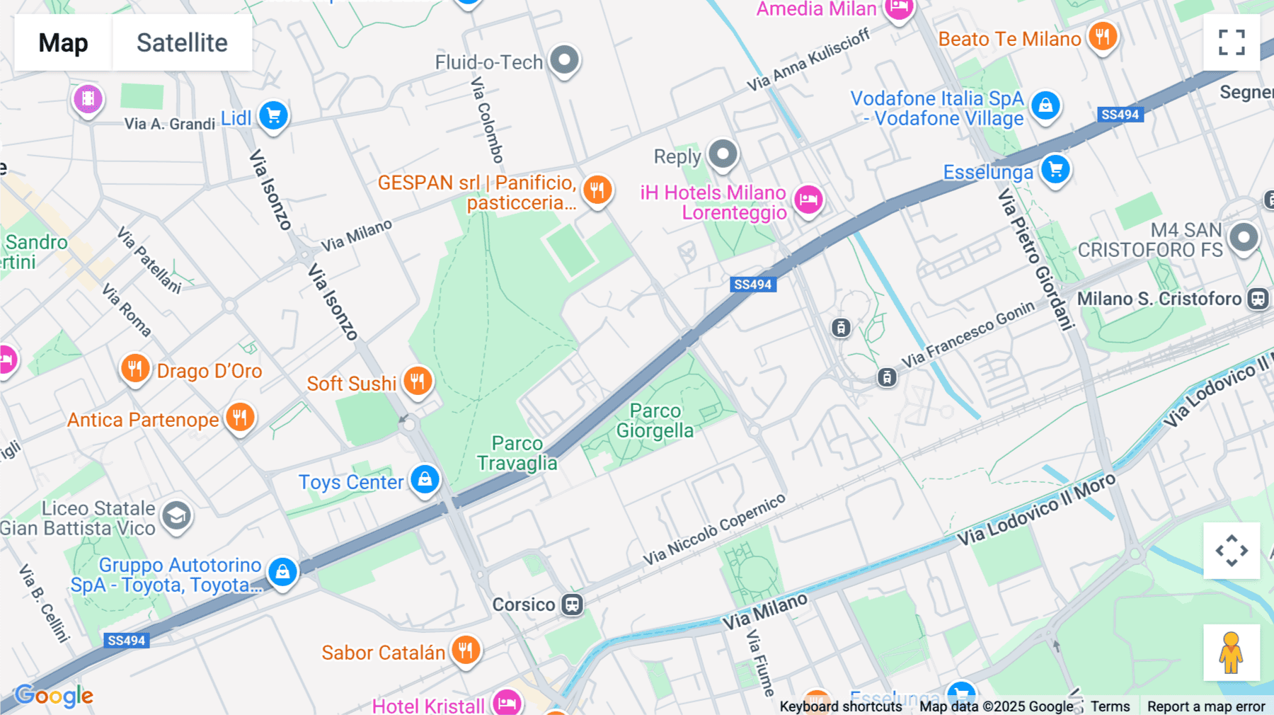 Click for interative map of Via Sebastiano Caboto, 7/A, Milan