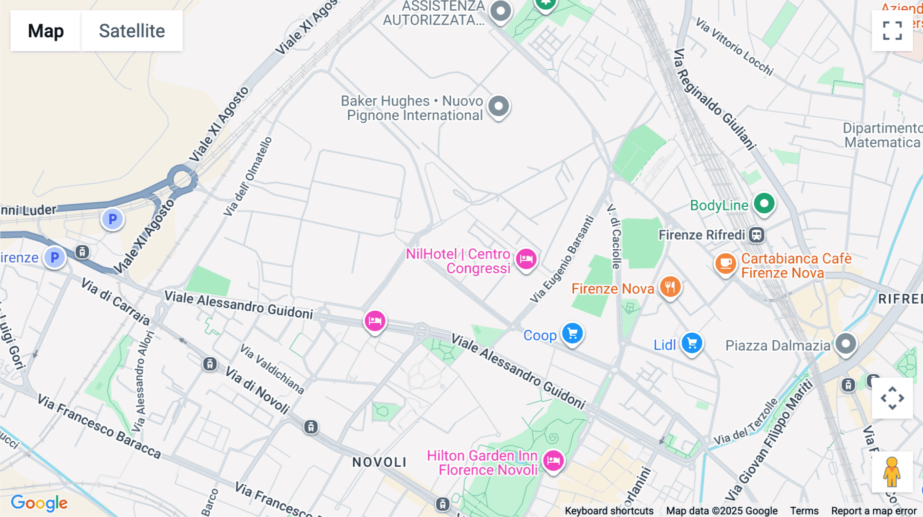 Click for interative map of 56, Via Giuseppe Campani, Florence