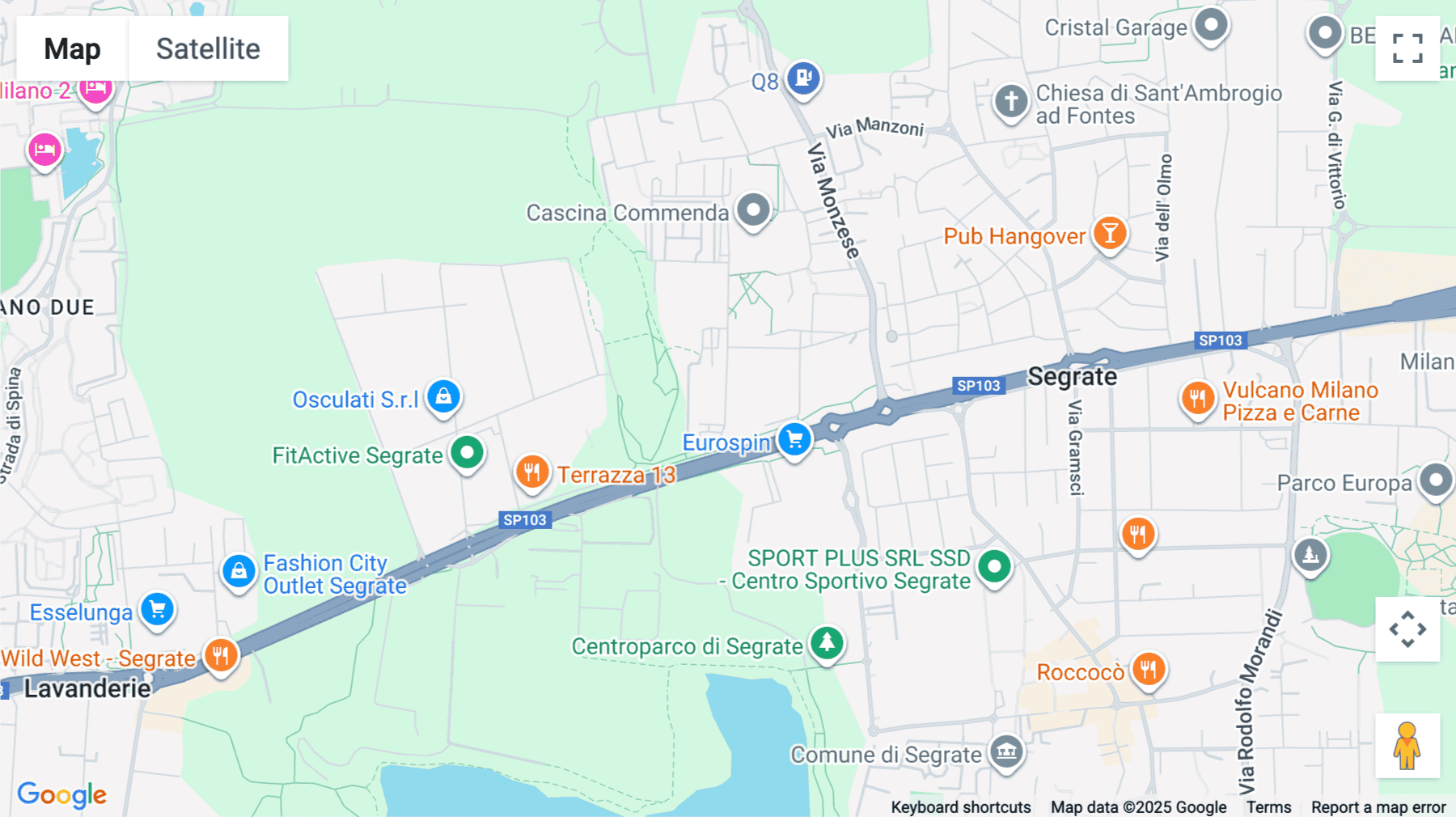 Click for interative map of Via Schering 21, Segrate