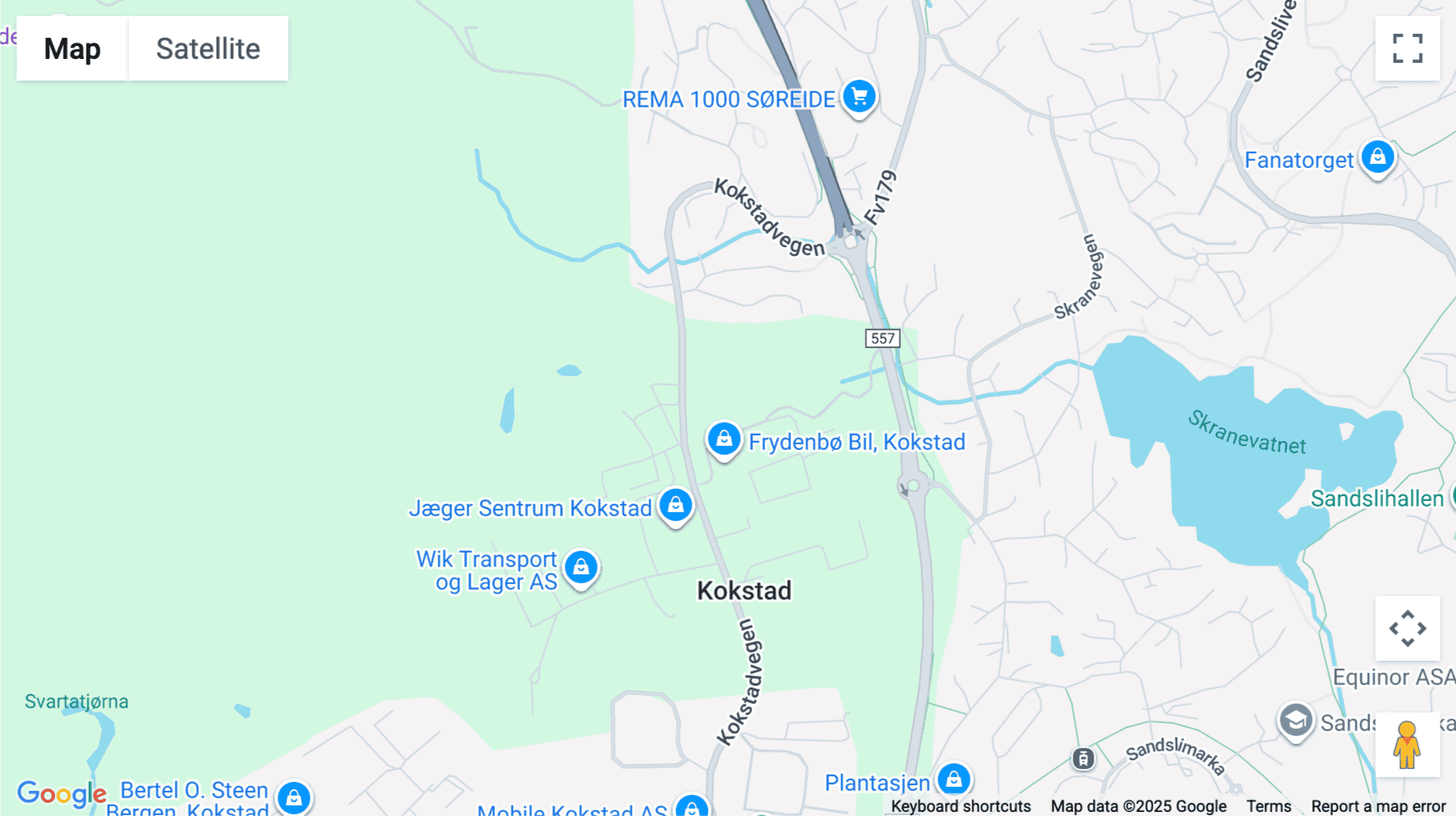 Click for interative map of Kokstadvegen 41, Første etasje, Bergen