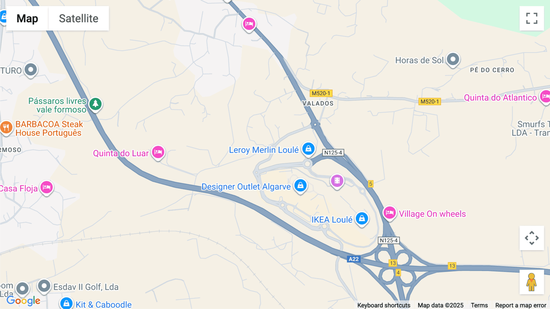 Click for interative map of Av. Algarve 4, Loulé