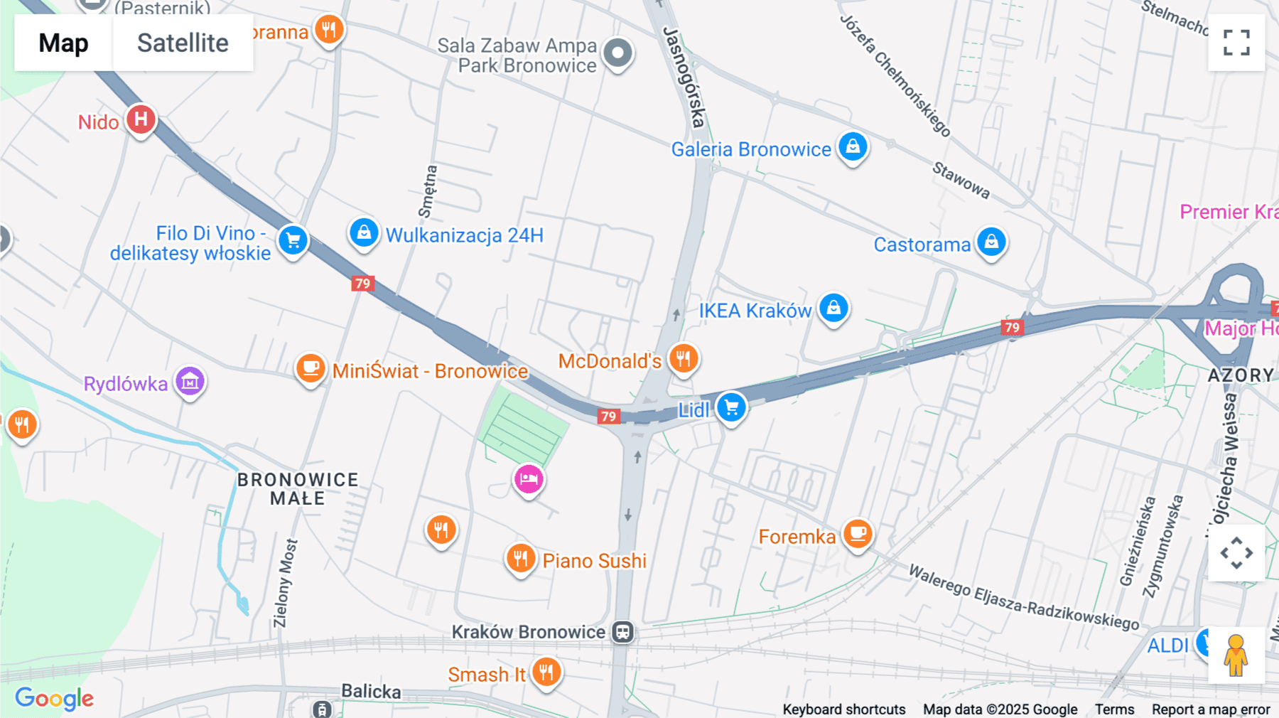 Click for interative map of ul. Jasnogorska 1, Krakow