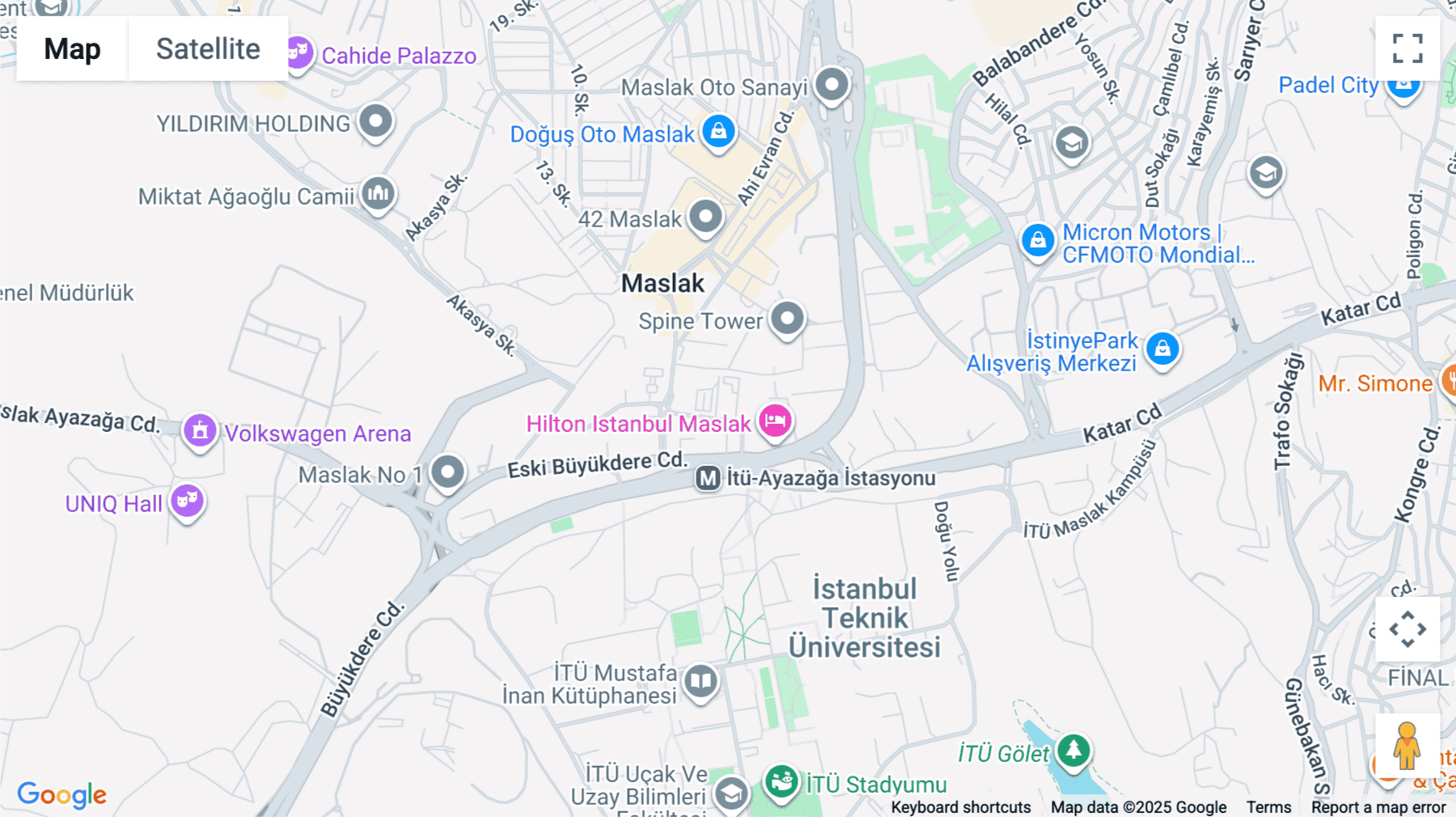 Click for interative map of 3, Maslak Meydan Sokak, kat: 14, Istanbul