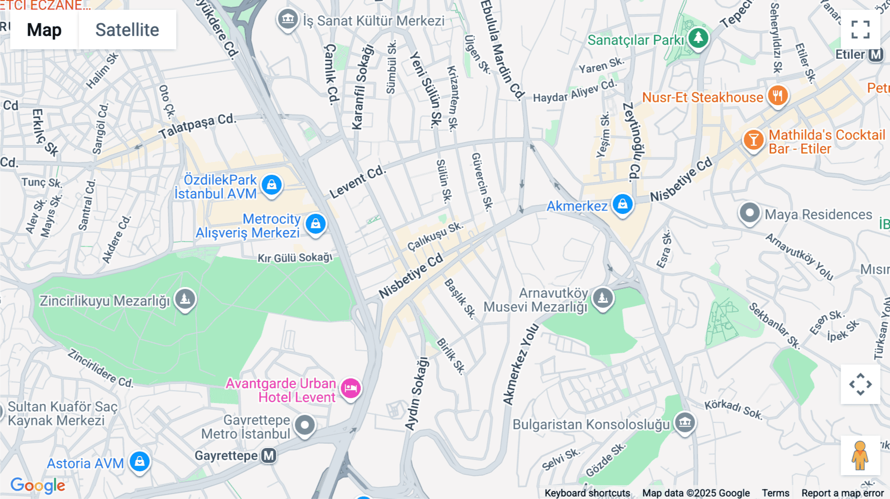 Click for interative map of Nisbetiye, Nisbetiye Cd No: 24, 34340 Beşiktaş/İstanbul, Türkiye, Istanbul