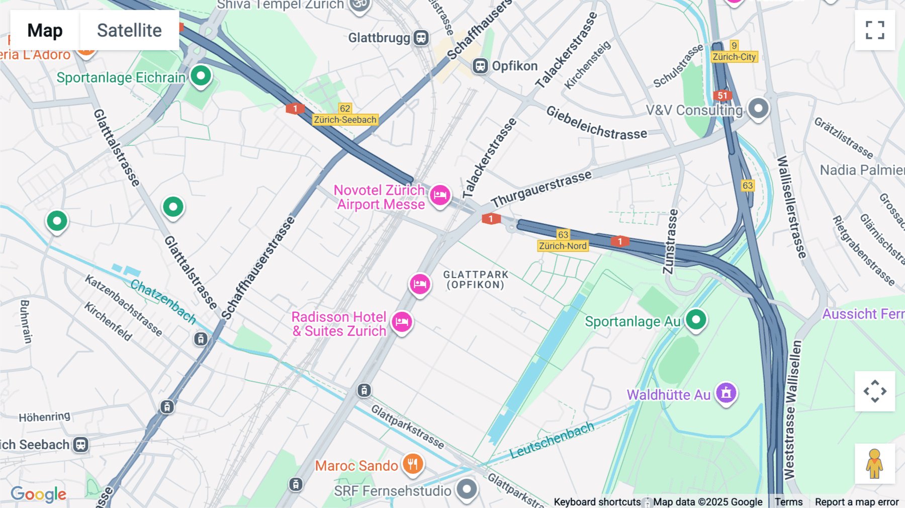 Click for interative map of Thurgauerstrasse 132, Zurich