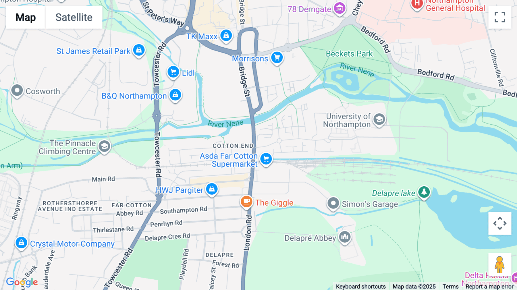 Click for interative map of Cotton End, Northampton