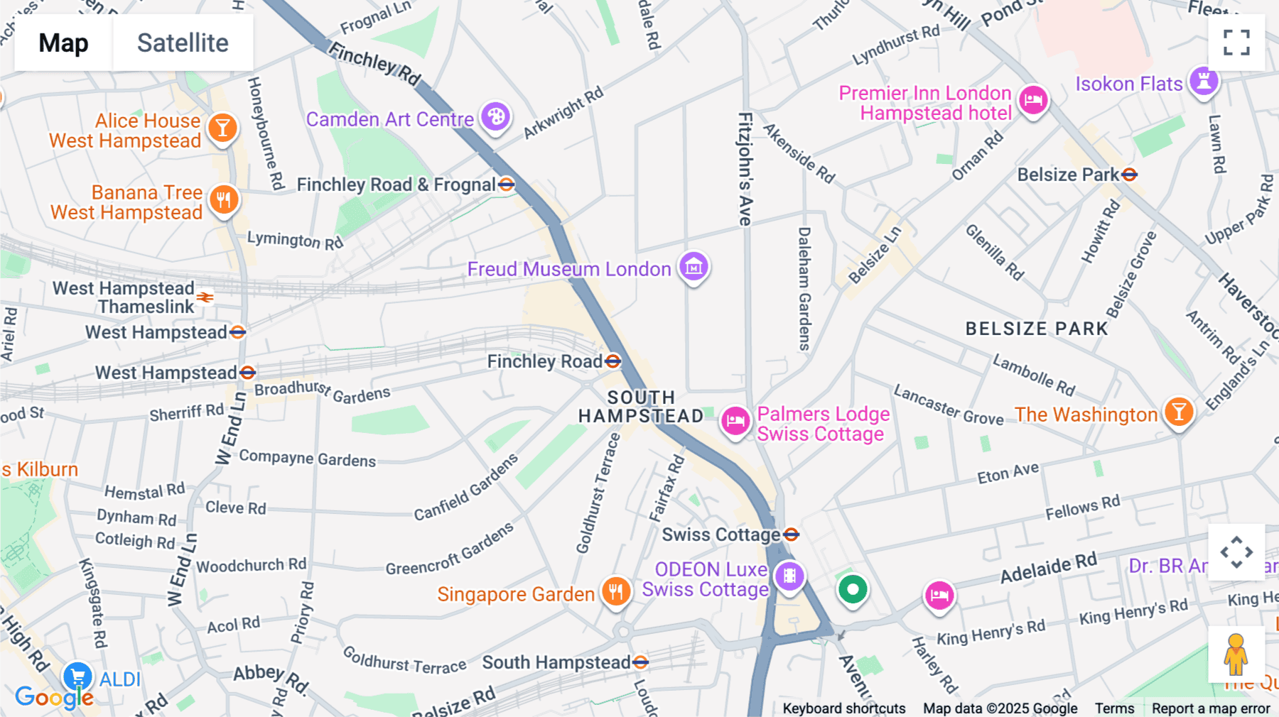 Click for interative map of 116-118 Finchley Road, London