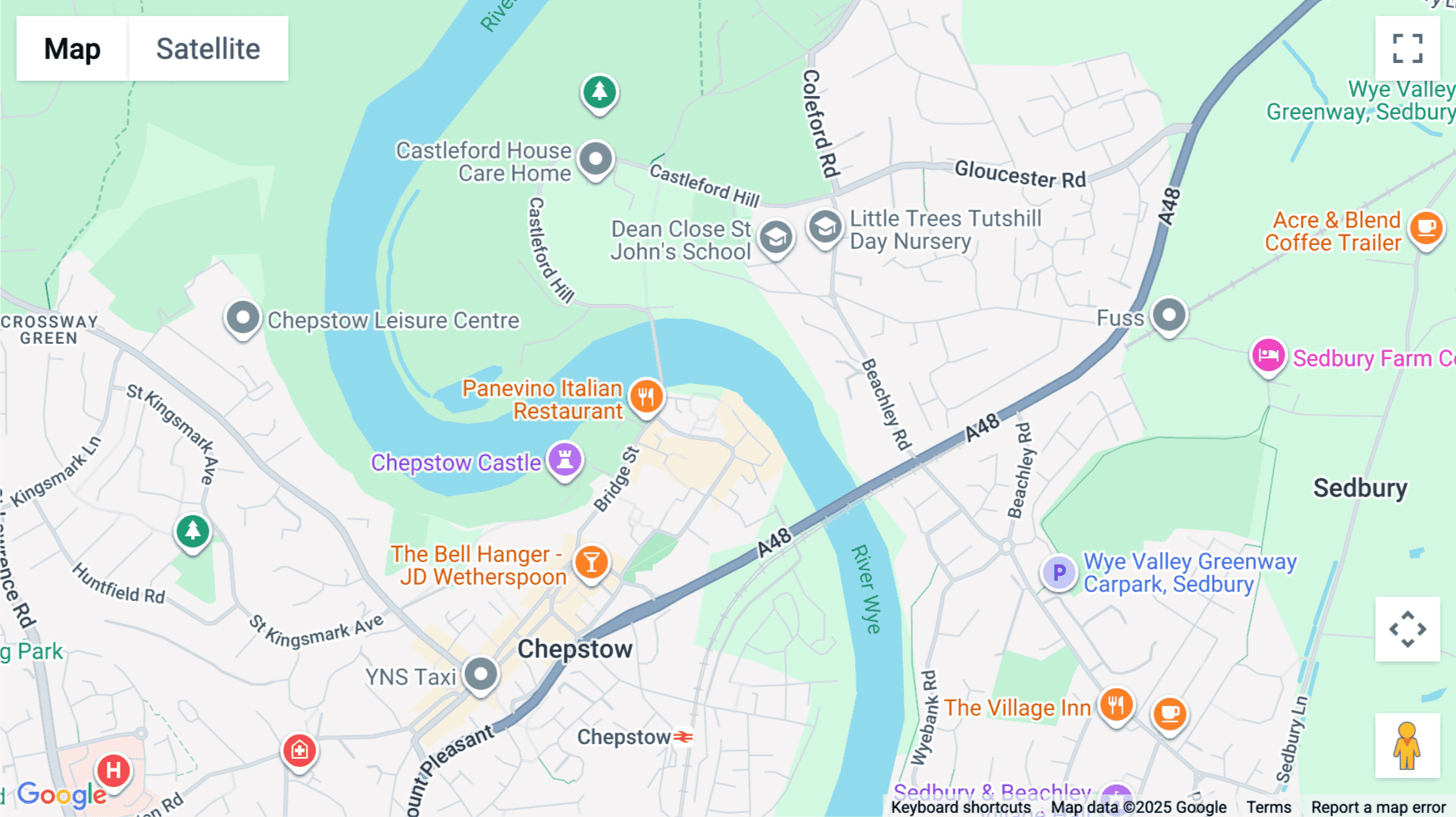 Click for interative map of Stuart House, The Back, Lower Chepstow, Chepstow