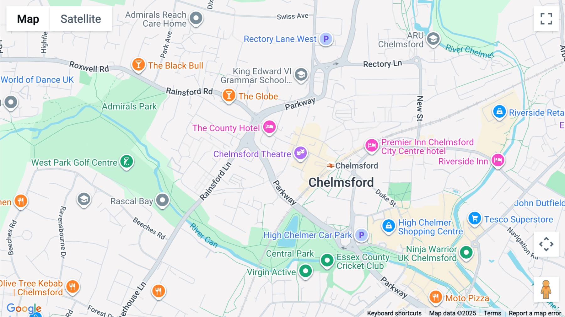 Click for interative map of 2 Coval Lane, Chelmsford, Halford House, Chelmsford