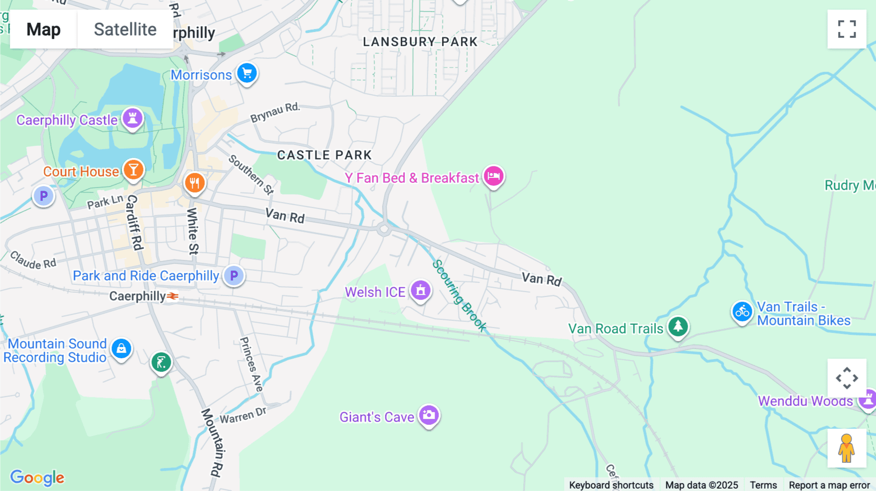Click for interative map of Caerphilly Business Park, Van Road, Caerphilly