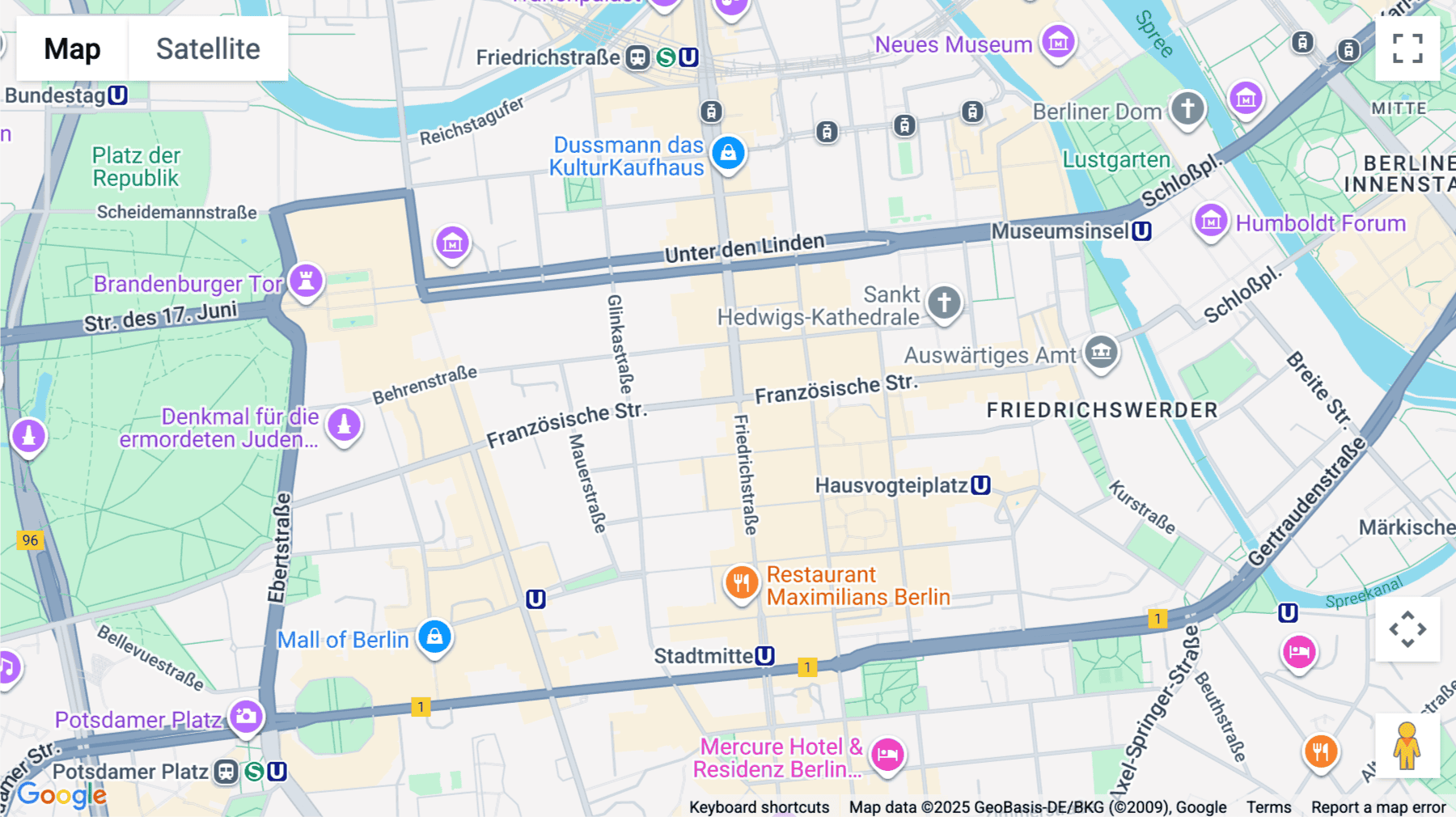 Click for interative map of 171, Friedrichstraße, Mitte, Berlin