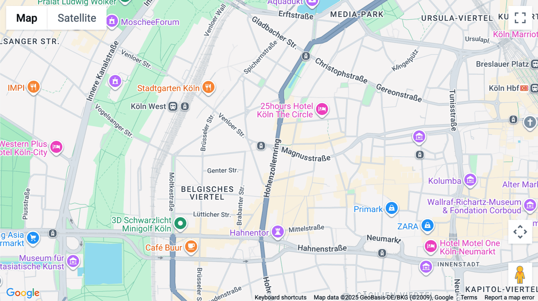 Click for interative map of 1, Friesenplatz, Innenstadt, Cologne