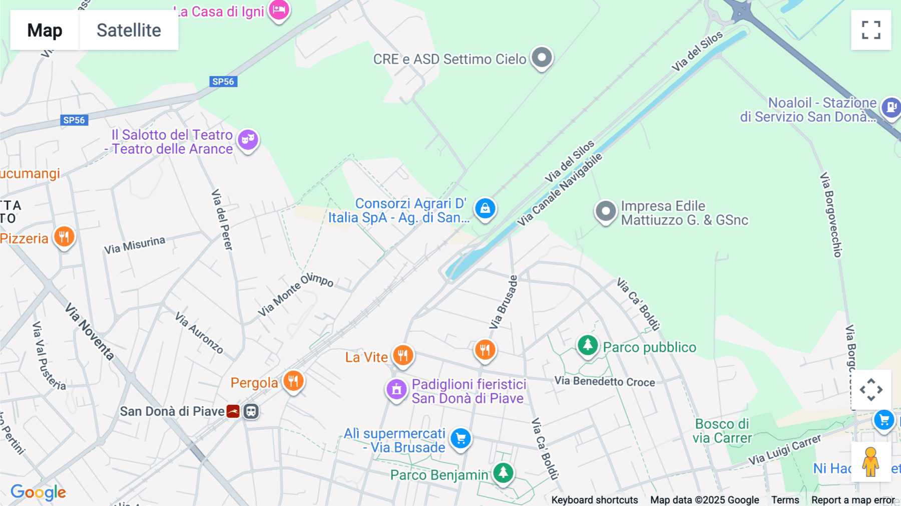 Click for interative map of Via del Silos, San Donà di Piave
