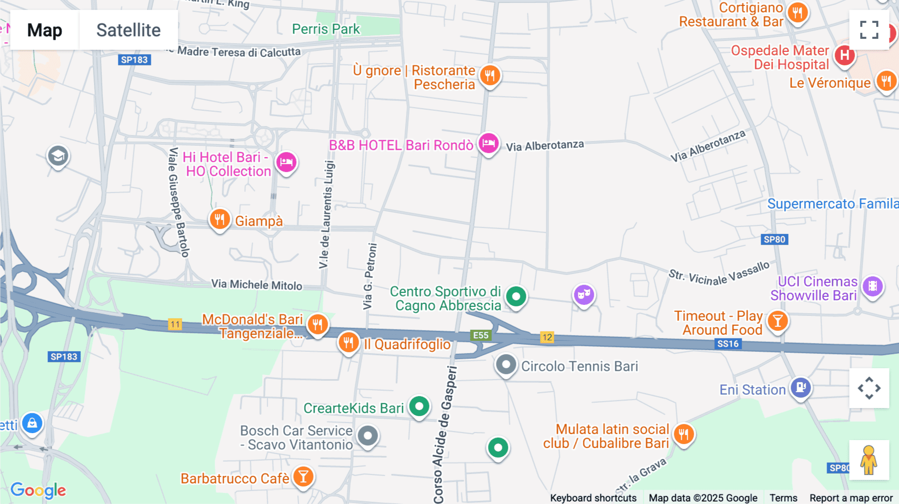 Click for interative map of Corso Alcide de Gasperi, 429, Bari