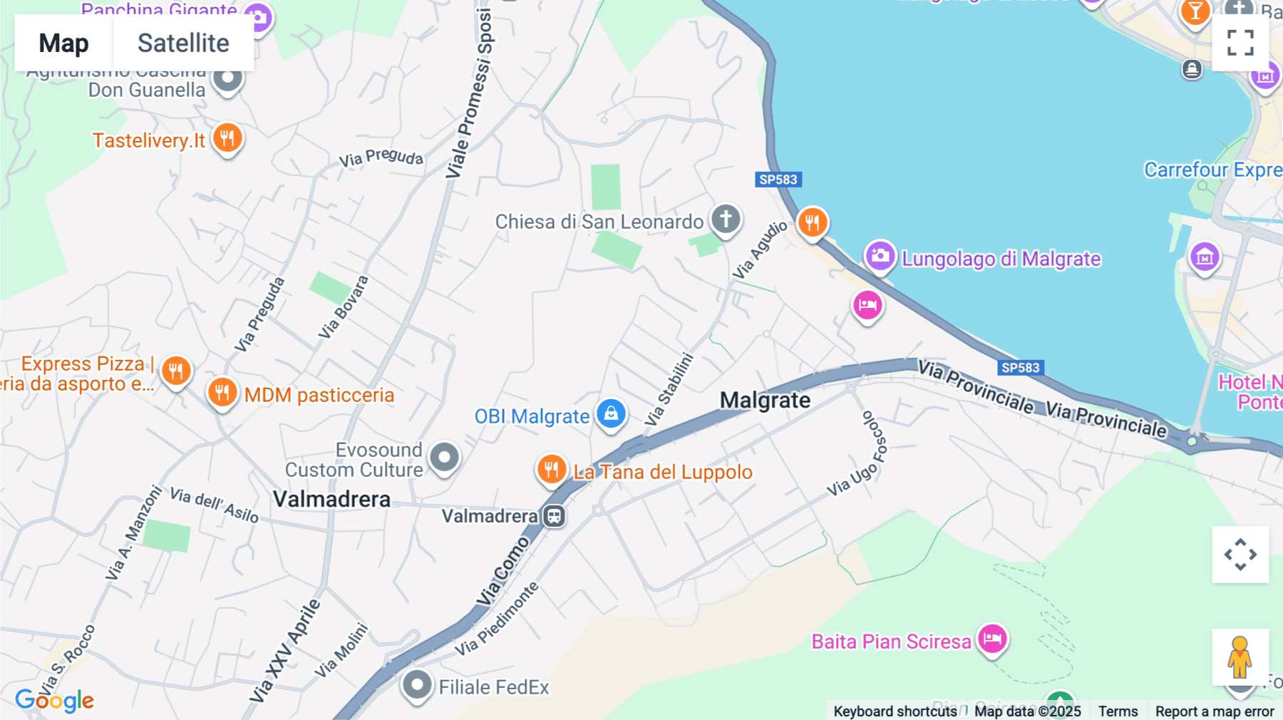 Click for interative map of Via Strecciola 5, Malgrate