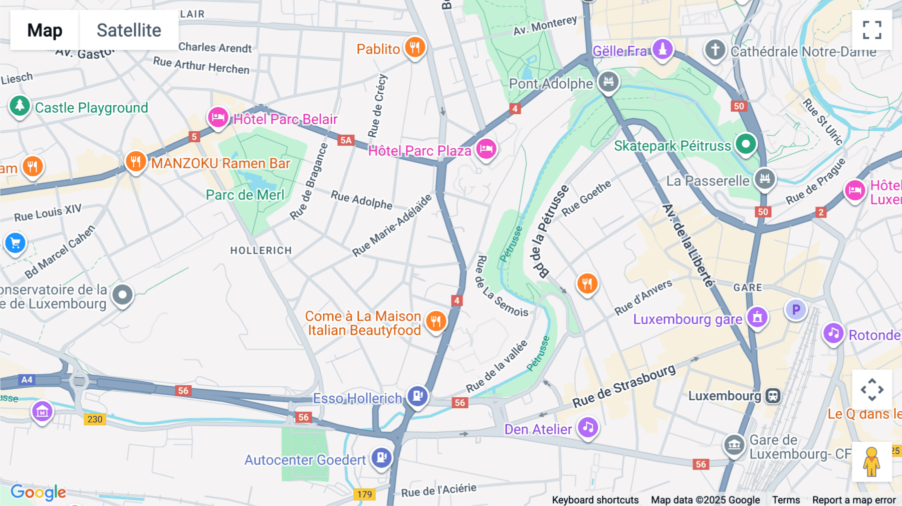 Click for interative map of 38, Route d'Esch, Hollerich, Luxembourg City