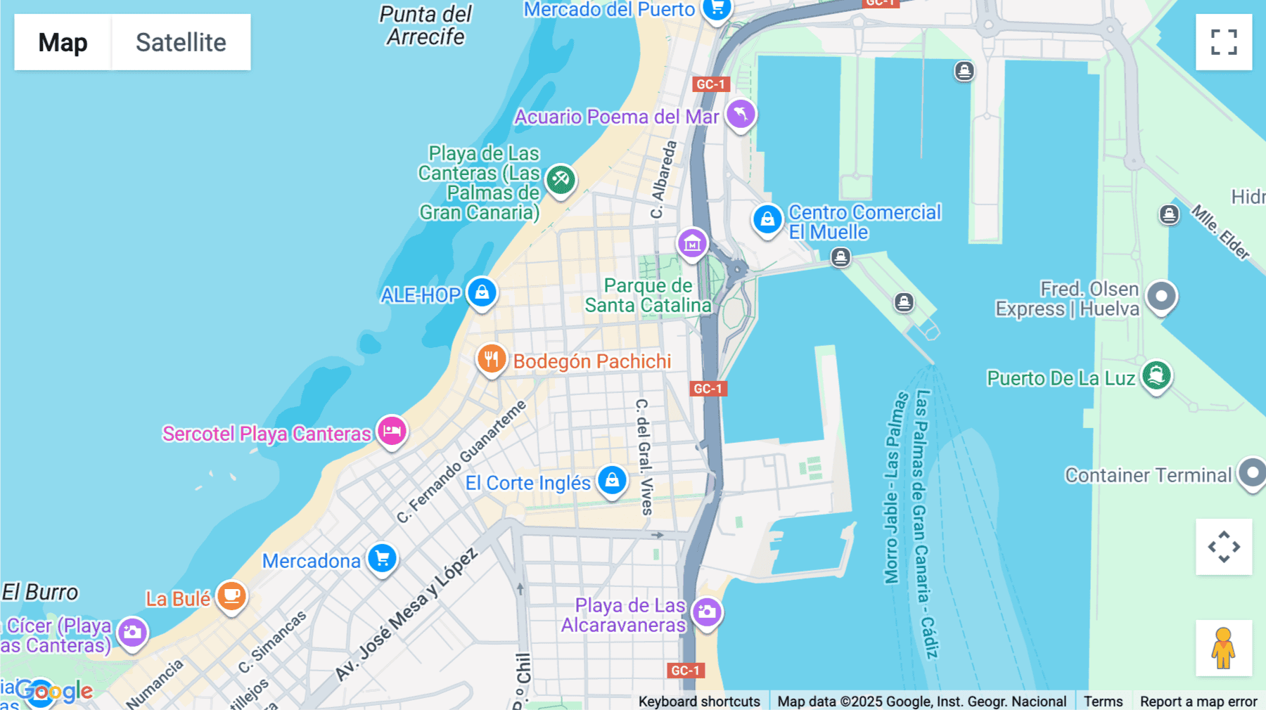 Click for interative map of 5, Calle José Franchy Roca, 6th floor, office 9, Las Palmas de Gran Canaria