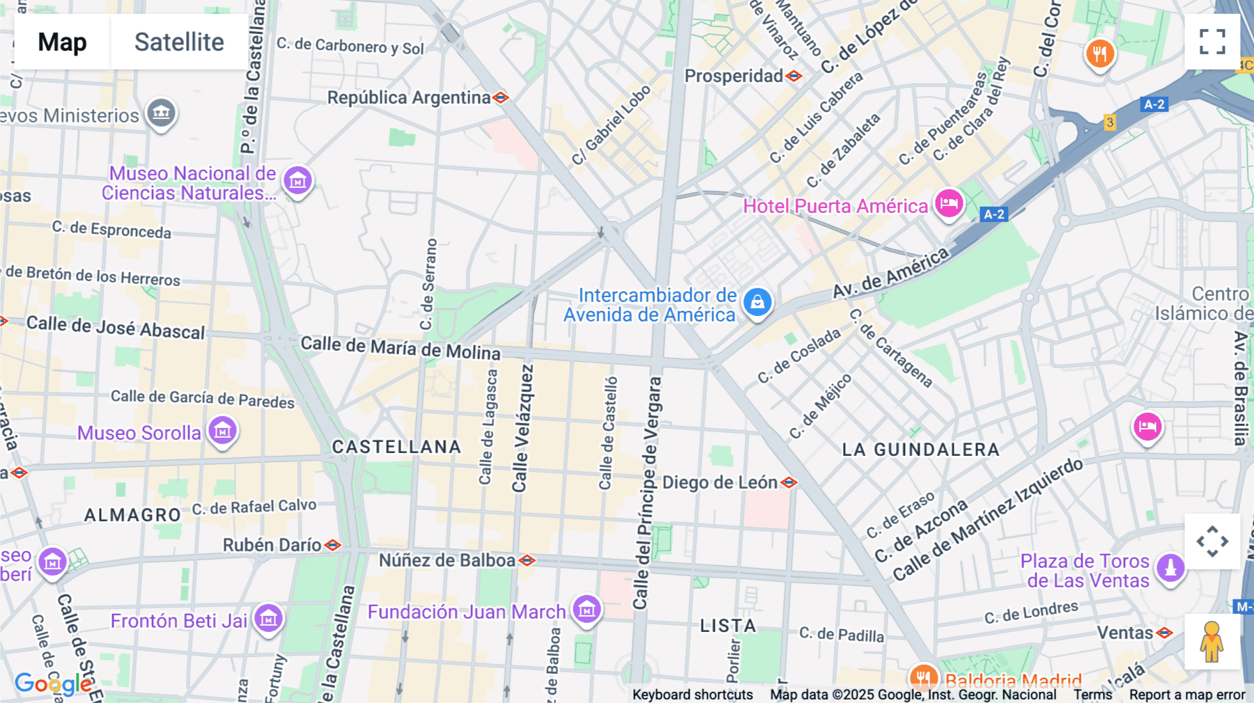 Click for interative map of 39, Calle de María de Molina, Chamartín, Madrid