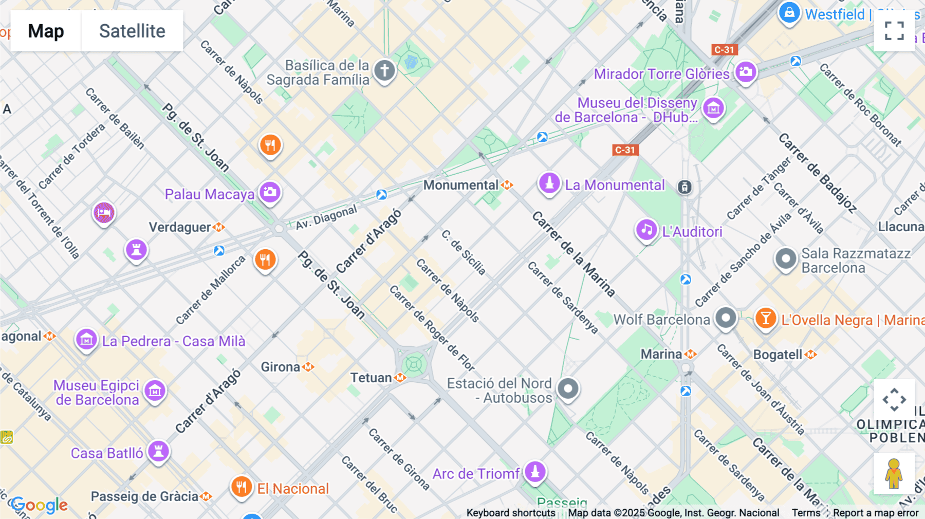 Click for interative map of 390, Carrer de la Diputació, L'Eixample, Barcelona