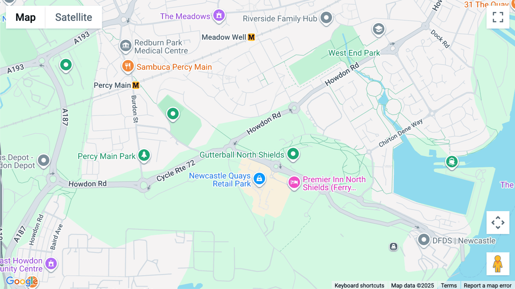 Click for interative map of Royal Quays Business Centre, Royal Quays, North Shields
